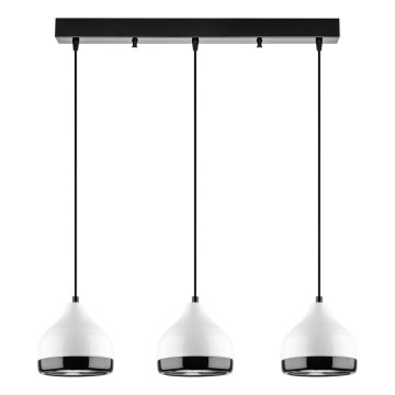 YILDO 3xE27/40W/230V hvid/sort pendellampe