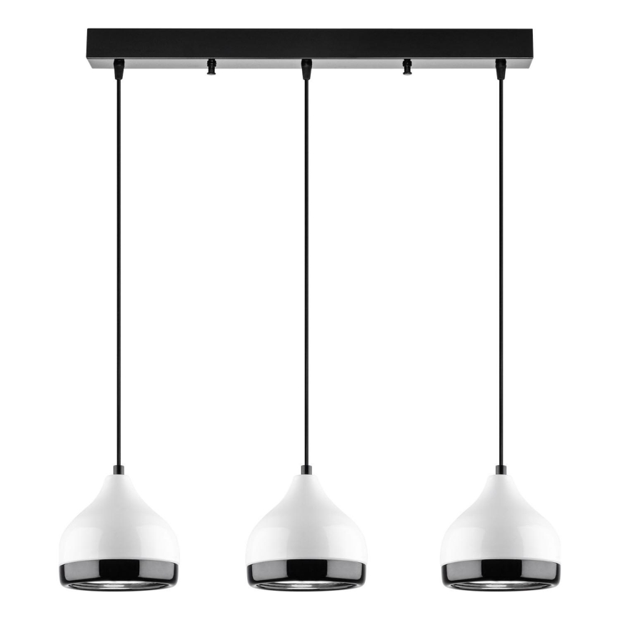 YILDO 3xE27/40W/230V hvid/sort pendellampe