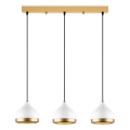 YILDO pendellampe 3xE27/40W/230V hvid/guld