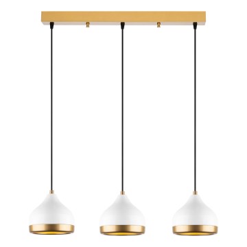 YILDO pendellampe 3xE27/40W/230V hvid/guld