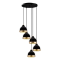 YILDO pendellampe 5xE27/40W/230V sort/guld