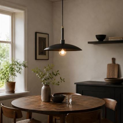 YUMI pendel på ledning 1xE27/15W/230V, sort