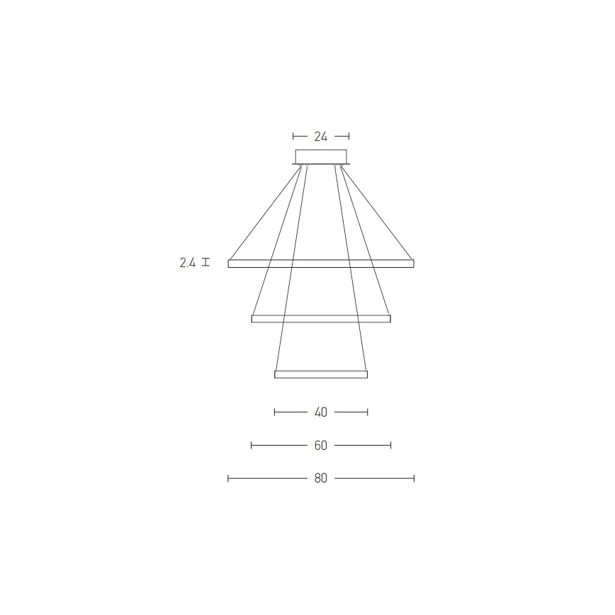 Zambelis 180031-D - LED pendel dæmpbar LED/135W/230V kobber