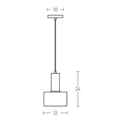 Zambelis 180051 - Pendel 1xE27/40W/230V guldfarvet/laksefarvet