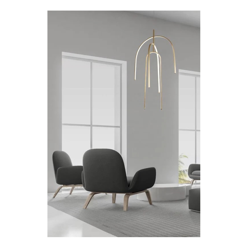 Zambelis 1931 - LED pendel dæmpbar LED/80W/230V guldfarvet