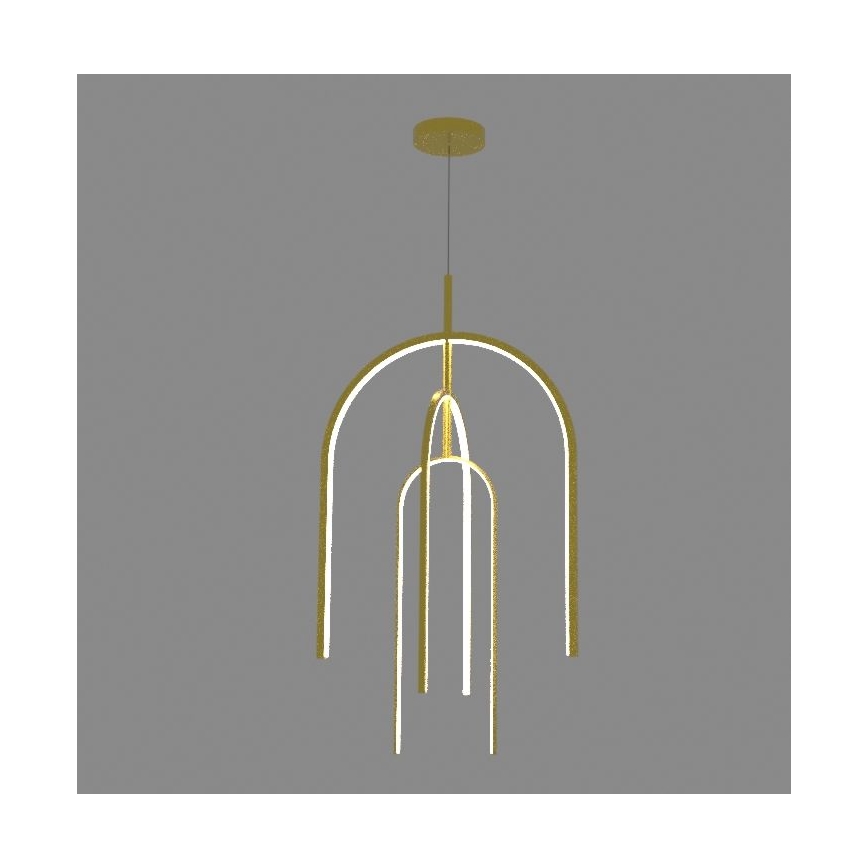 Zambelis 1931 - LED pendel dæmpbar LED/80W/230V guldfarvet