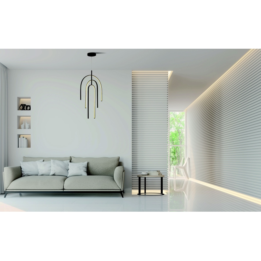 Zambelis 1932 - LED pendel dæmpbar LED/80W/230V sort