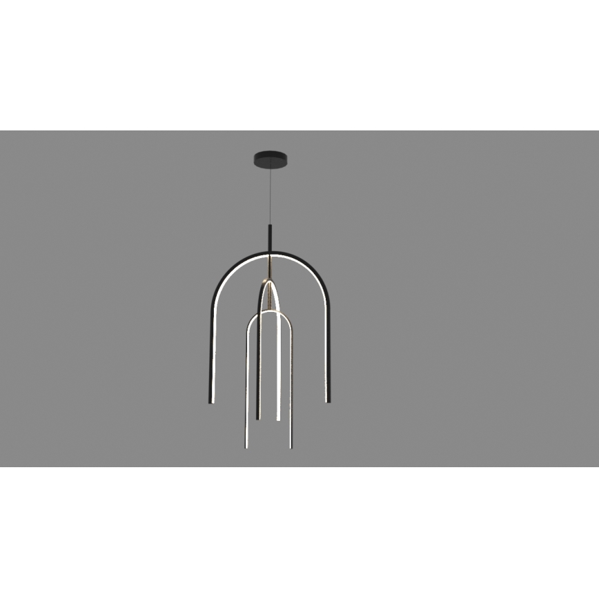 Zambelis 1932 - LED pendel dæmpbar LED/80W/230V sort