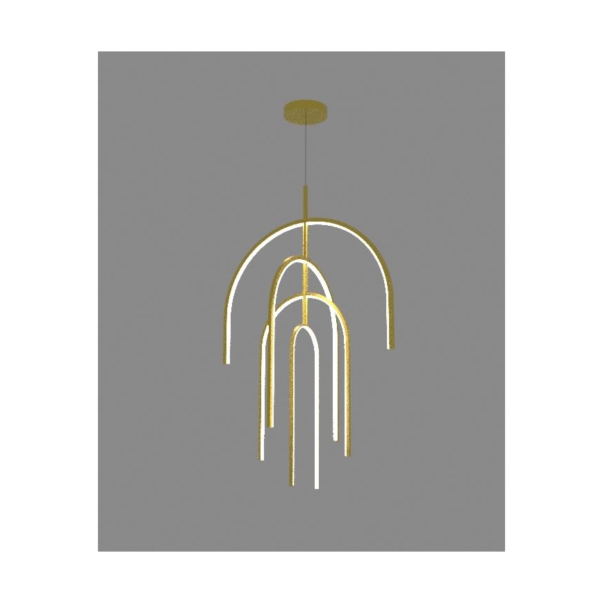 Zambelis 1933 - LED pendel dæmpbar LED/96W/230V guldfarvet
