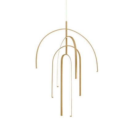 Zambelis 1933 - LED pendel dæmpbar LED/96W/230V guldfarvet