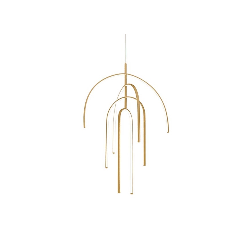 Zambelis 1933 - LED pendel dæmpbar LED/96W/230V guldfarvet