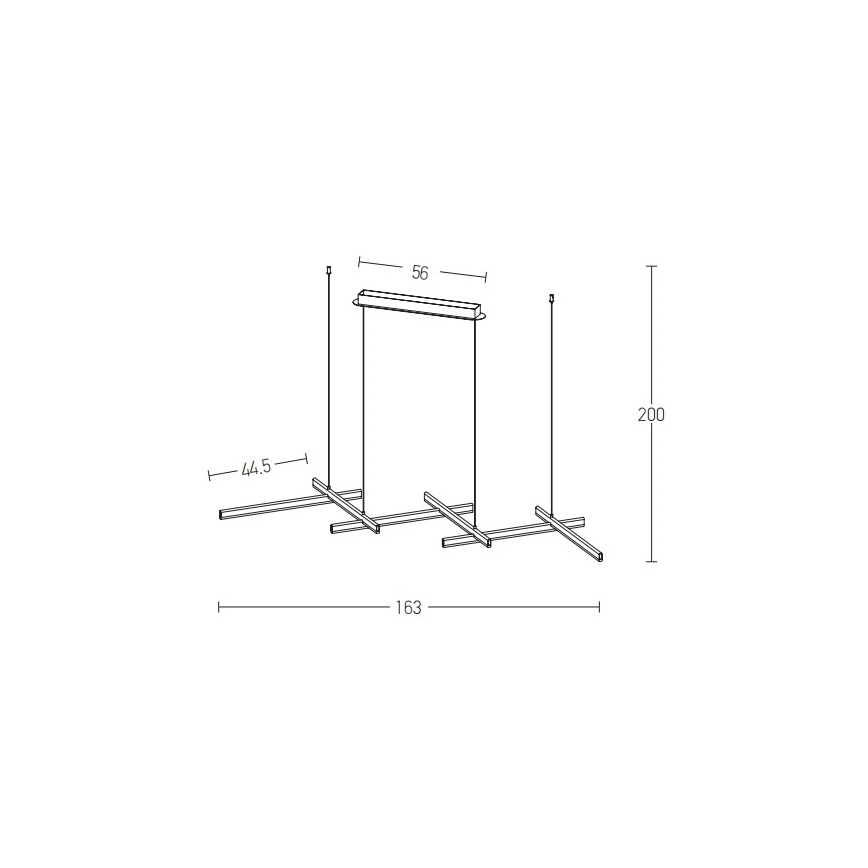 Zambelis 1948 - LED pendel dæmpbar LED/85W/230V sort