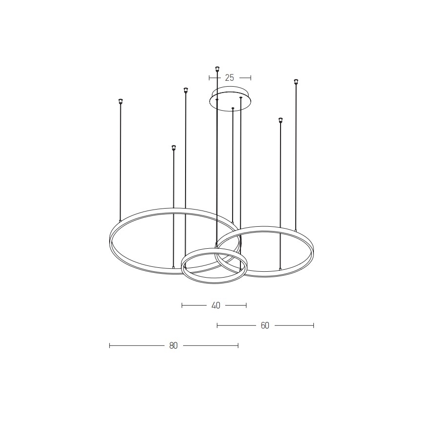 Zambelis 1956-D - LED pendel dæmpbar LED/136W/230V