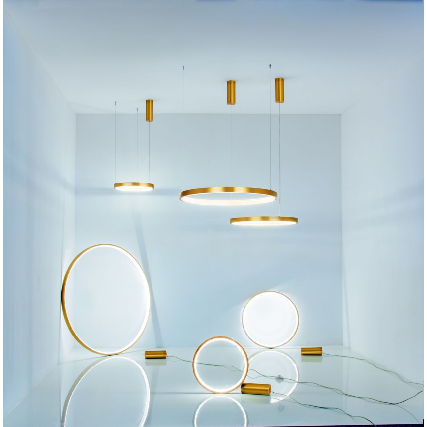 Zambelis 2006 - LED pendel dæmpbar LED/36W/230V guldfarvet