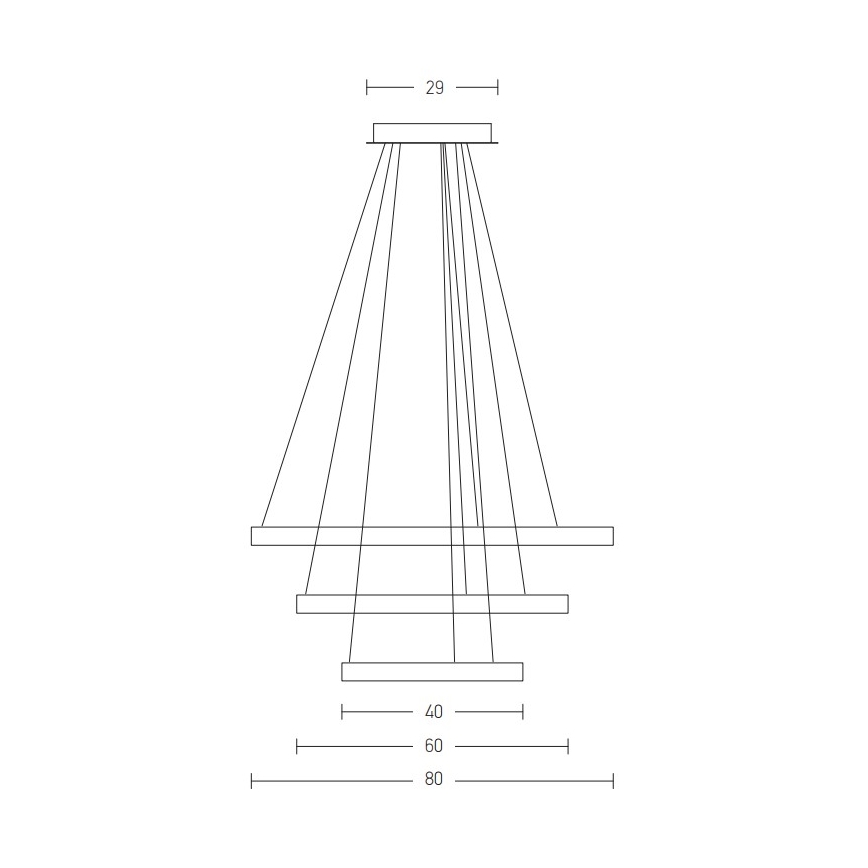 Zambelis 2009 - LED pendel dæmpbar LED/112W/230V guldfarvet
