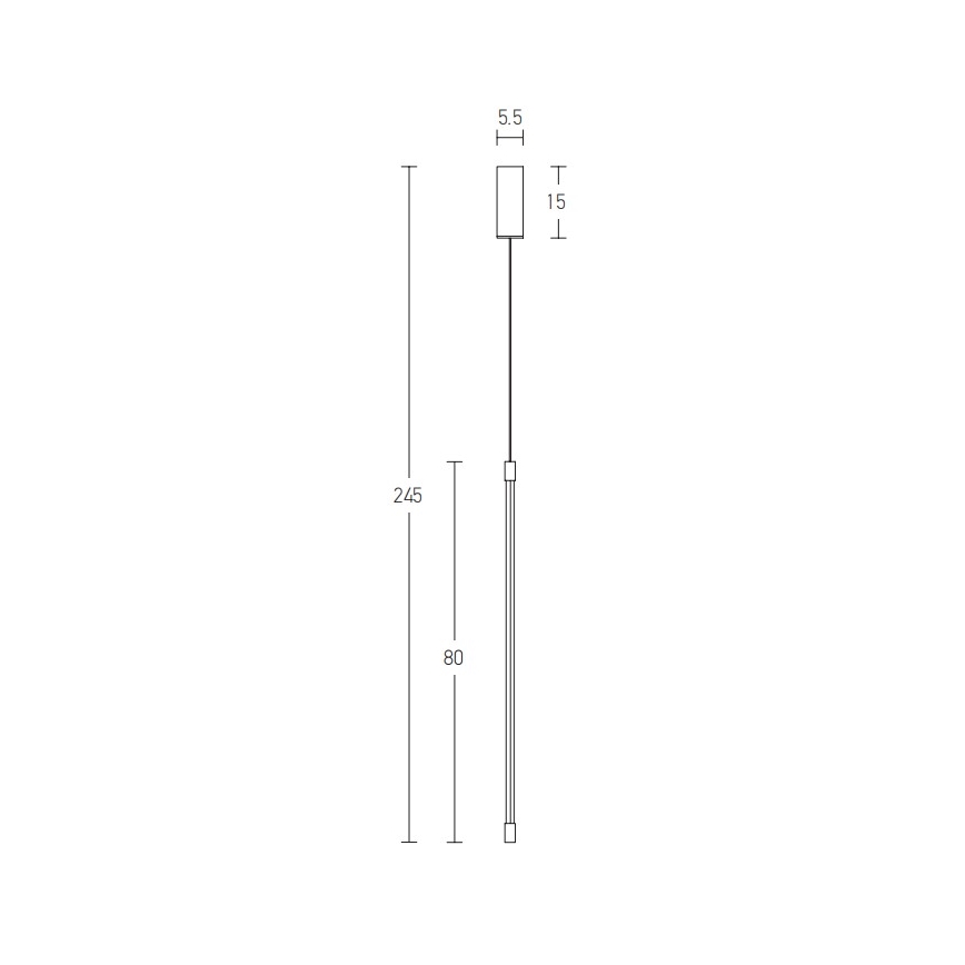 Zambelis 20121 - LED pendel LED/12W/230V sort