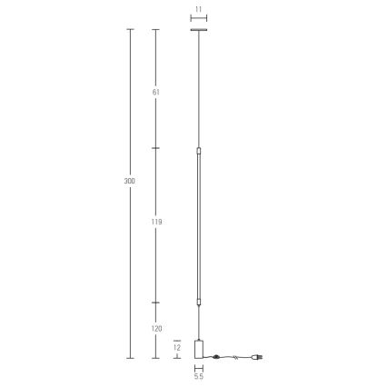 Zambelis 20184 - LED gulvlampe LED/22W/230V