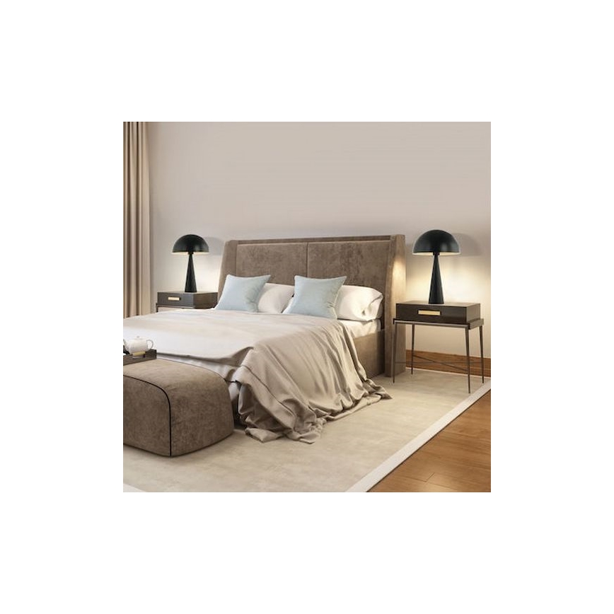 Zambelis 20210 - Bordlampe 1xE27/25W/230V sort