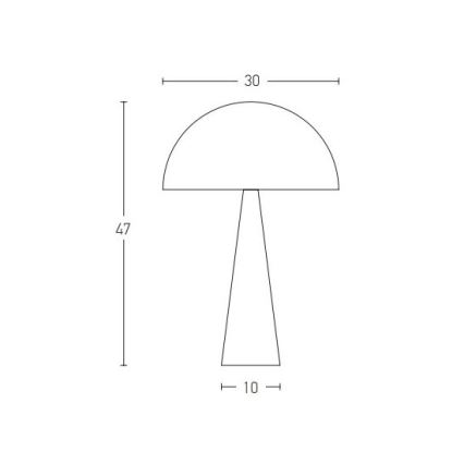 Zambelis 20210 - Bordlampe 1xE27/25W/230V sort