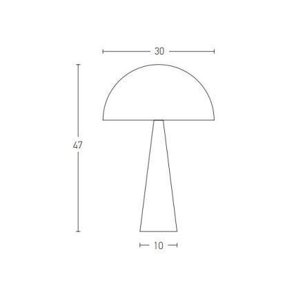 Zambelis 20211 - Bordlampe 1xE27/25W/230V guldfarvet