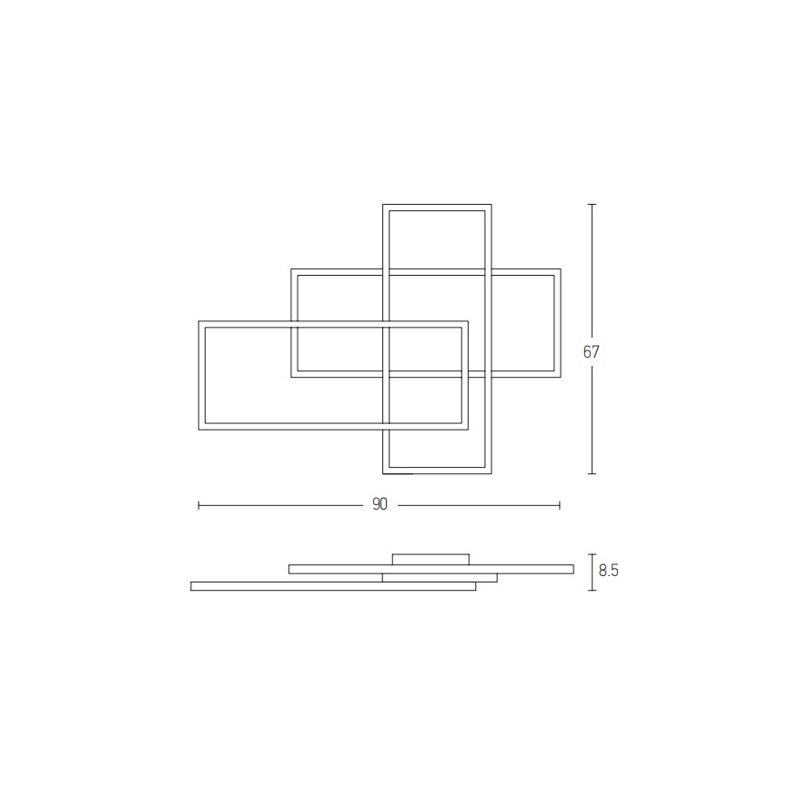Zambelis 2022 - LED loftlampe dæmpbar LED/55W/230V guldfarvet