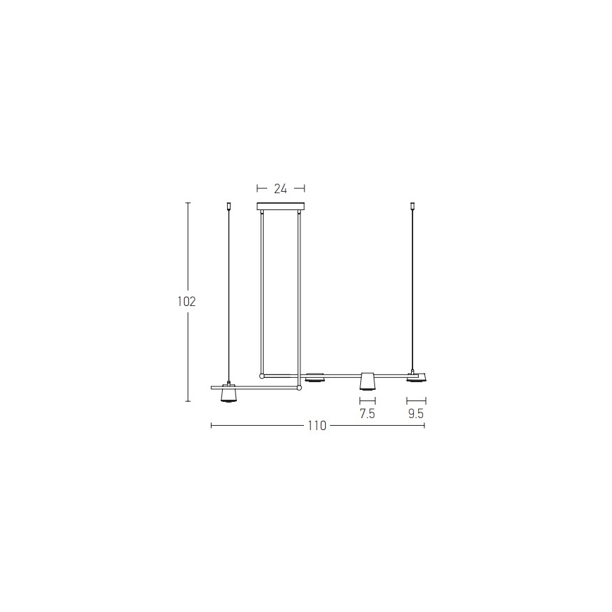 Zambelis 2035 - LED pendel LED/28W/230V