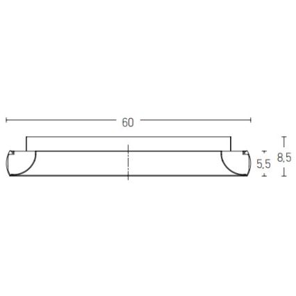 Zambelis 2048 - LED loftlampe dæmpbar LED/50W/230V diameter 60 cm sort