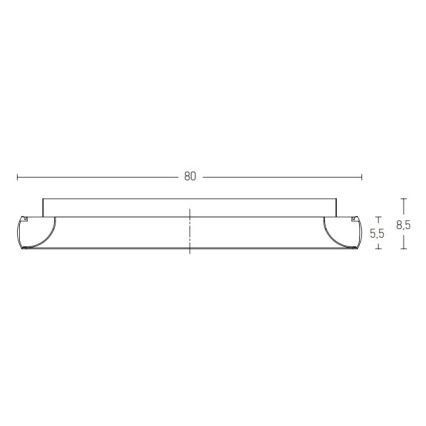 Zambelis 2056 - LED loftlampe dæmpbar LED/60W/230V diameter 80 cm sort