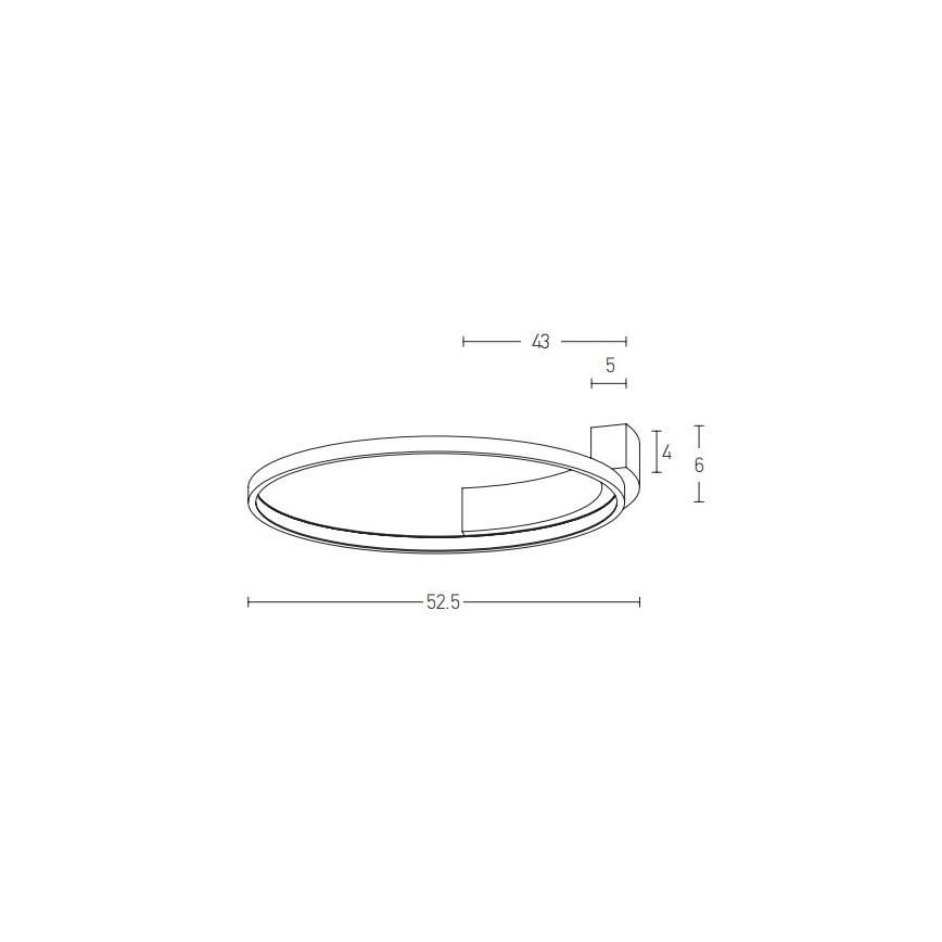 Zambelis 2076 - LED væglampe LED/31W/230V diameter 52,5 cm sort