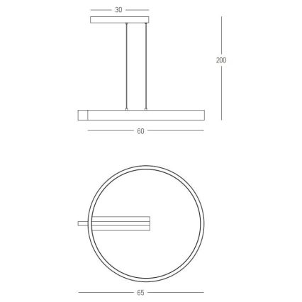 Zambelis 22011 - LED pendel dæmpbar LED/41W/230V