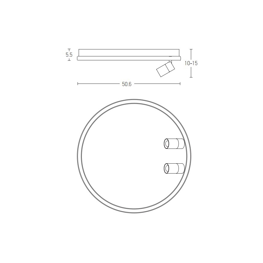 Zambelis 22014 - LED loftlampe dæmpbar LED/71W/230V sort