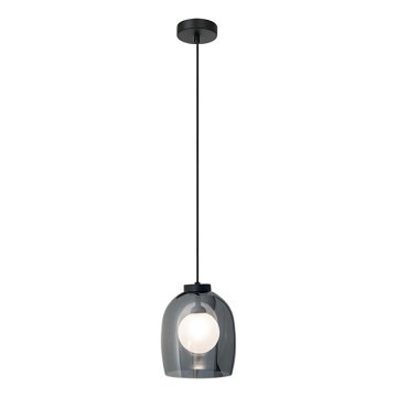 Zambelis 22051 - Pendel med wireophæng 1xG9/5W/230V, Ø 18 cm, sort
