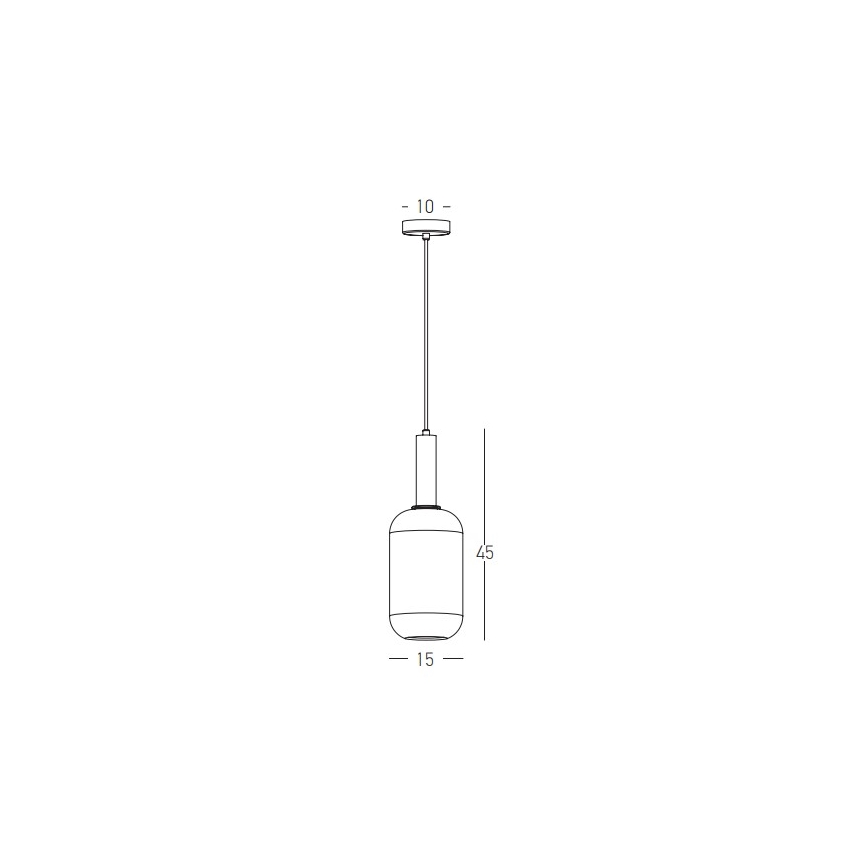Zambelis 22070 - Pendel 1xE27/40W/230V diameter 15 cm guldfarvet