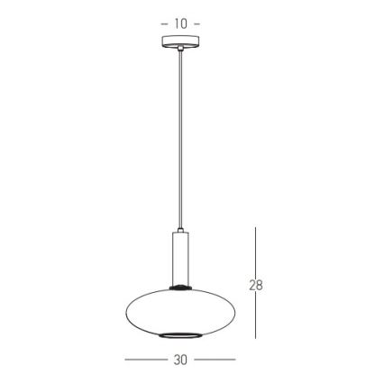 Zambelis 22072 - Pendel 1xE27/40W/230V diameter 30 cm guldfarvet