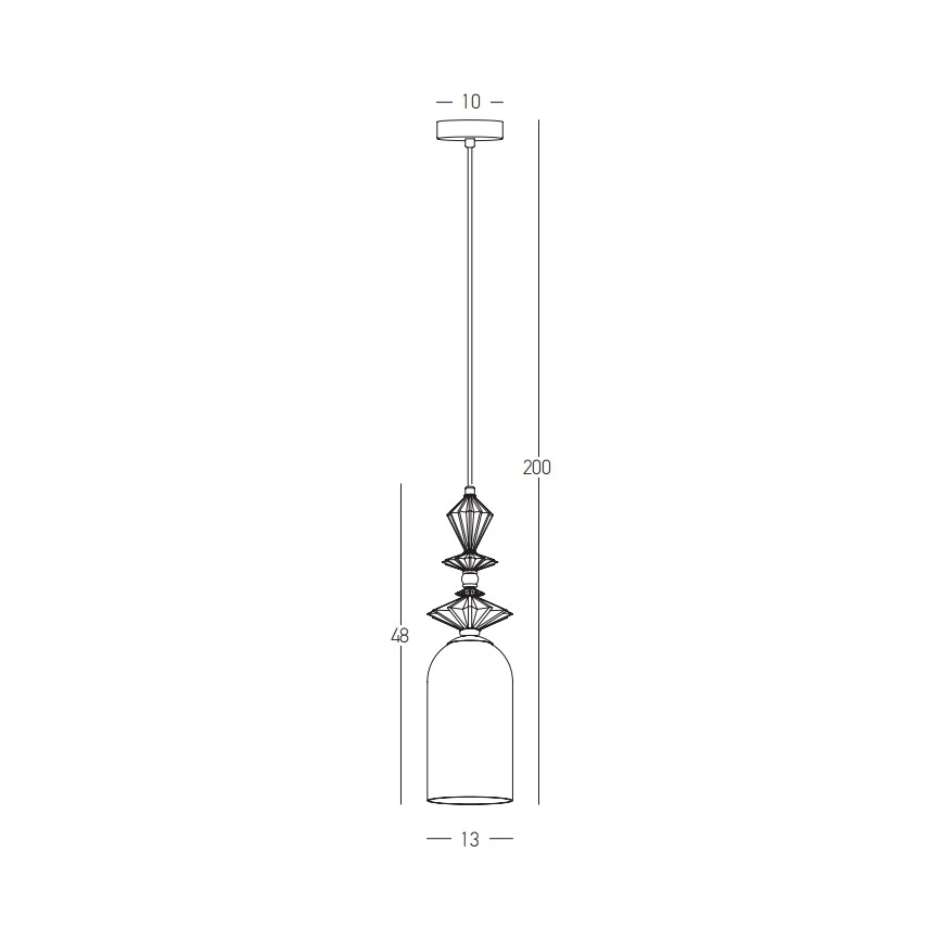Zambelis 22078 - Pendel 1xE27/40W/230V