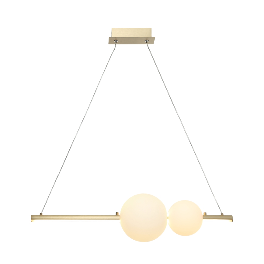 Zambelis 22108 - LED pendel dæmpbar LED/11W/230V guldfarvet