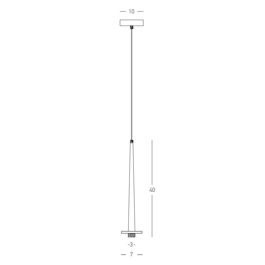 Zambelis 22111 - LED pendel LED/3W/230V CRI90 guldfarvet