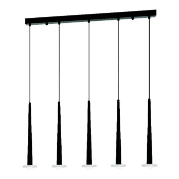 Zambelis 22112 - LED dæmpbar loftlampe på kabel 5xLED/3W/230V CRI90 sort