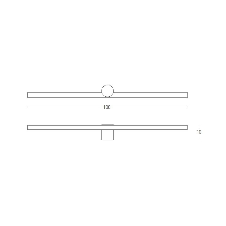 Zambelis 22126 - LED spejllampe til badeværelse LED/21W/230V 100 cm IP54