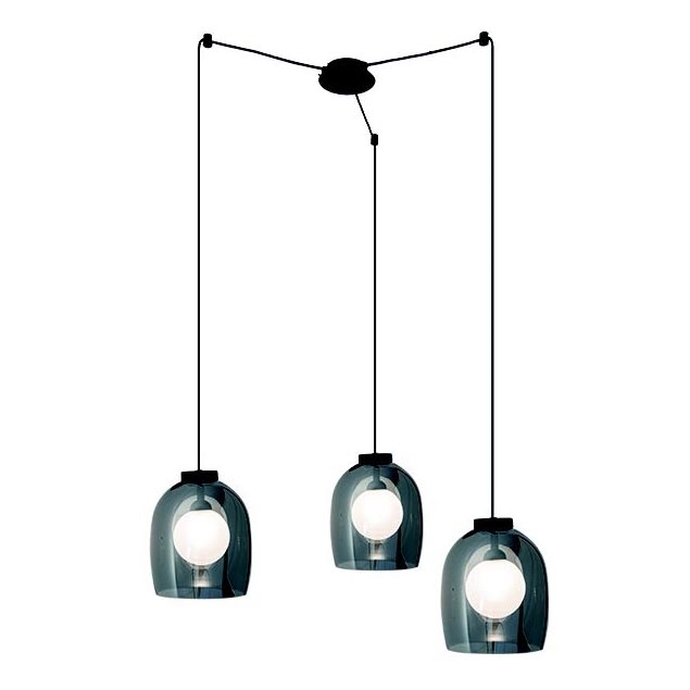 Zambelis 22145 - Pendel 3xG9/5W/230V edderkop sort