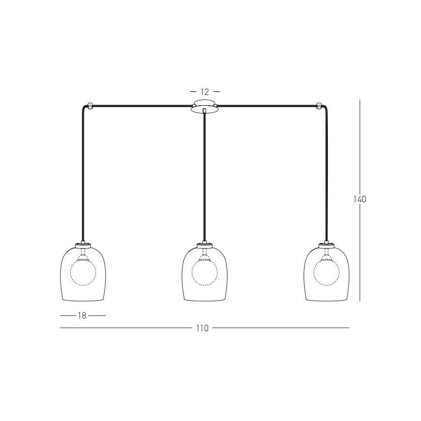 Zambelis 22146 - Pendel 3xG9/5W/230V edderkop sort