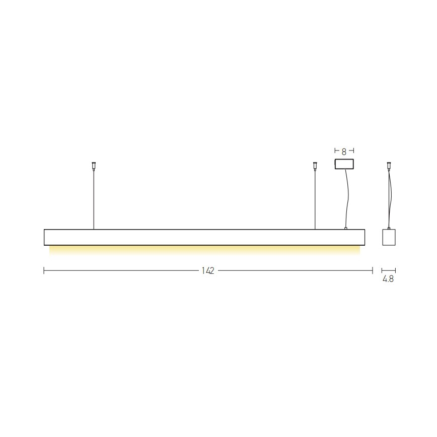 Zambelis 22210 - LED pendel LED/45W/230V