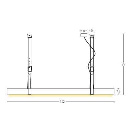 Zambelis 22211 - LED pendel LED/45W/230V