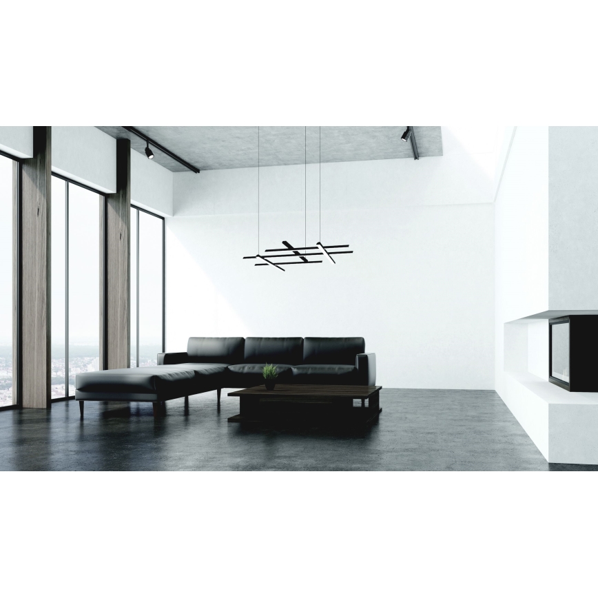 Zambelis 22245 - LED pendel dæmpbar LED/80W/230V sort