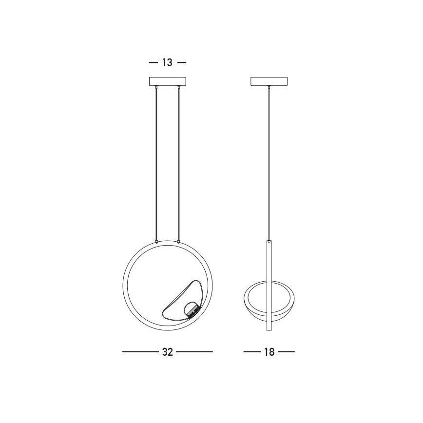 Zambelis 23028 - LED pendel dæmpbar LED/7W/230V 3000K guldfarvet