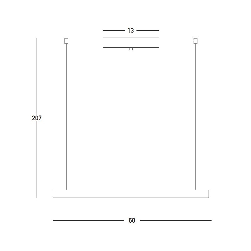 Zambelis 23032 - LED pendel dæmpbar LED/28W/230V 3000K diameter 60 cm guldfarvet