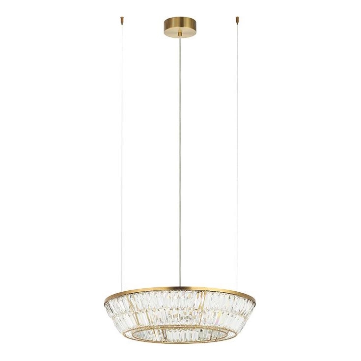Zambelis 23046 - LED Dæmpbar krystal pendel på snor LED/38W/230V CRI 90 3000K diameter 60 cm messing