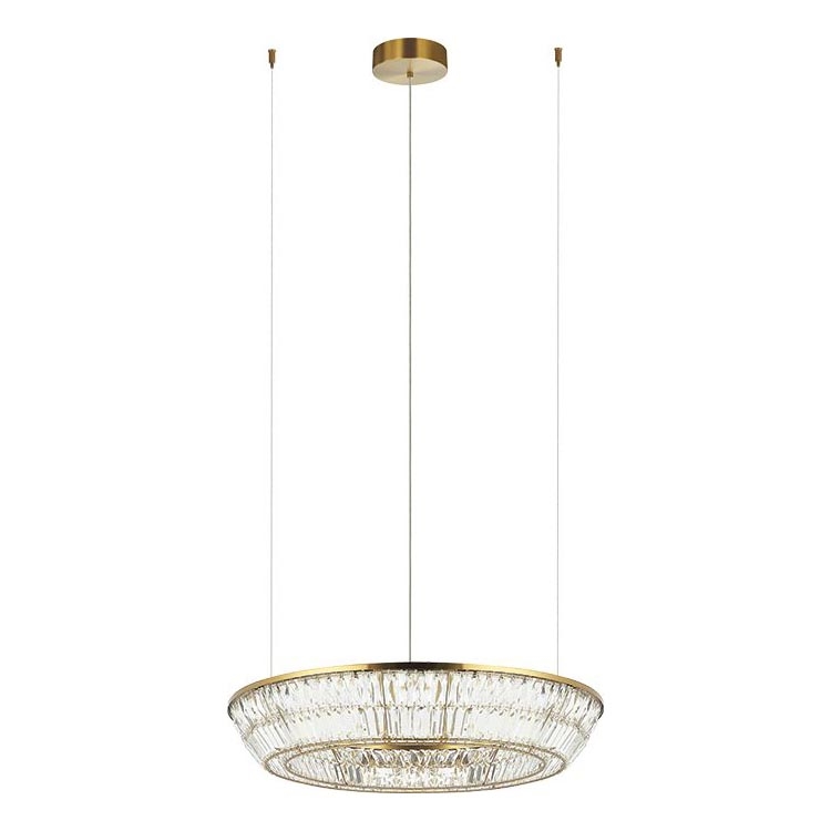 Zambelis 23048 - LED Dæmpbar krystal pendel på snor LED/55W/230V CRI 90 3000K diameter 80 cm messing