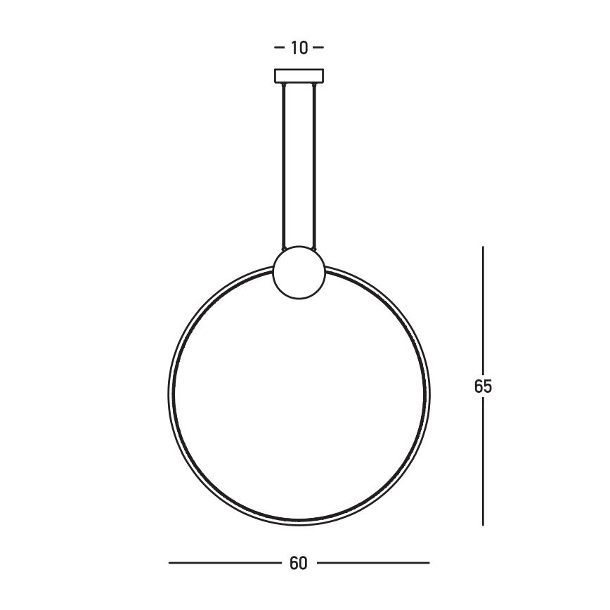 Zambelis 23095 - LED pendel dæmpbar LED/24W/230V 3000K sort