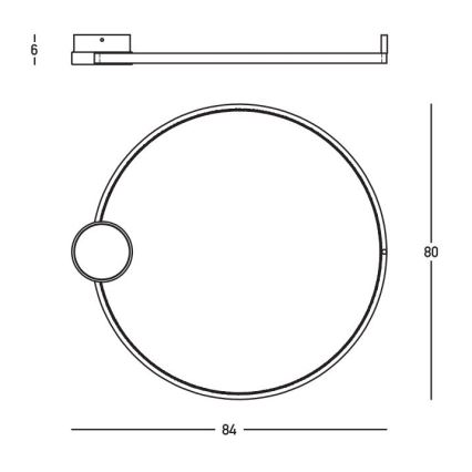 Zambelis 23097 - LED loftlampe dæmpbar LED/32W/230V 3000K diameter 80 cm guldfarvet